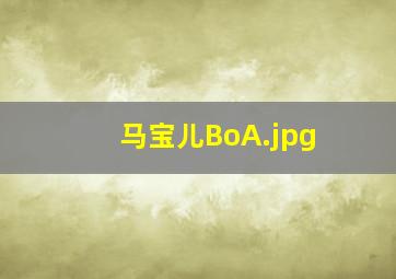 马宝儿BoA（BoA(宝儿)的个人简介、）