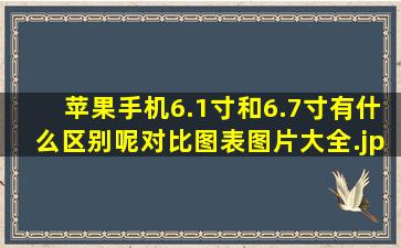 苹果手机6.1寸和6.7寸有什么区别呢对比图表图片大全（6.1寸和6.7寸屏幕对比）