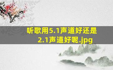 听歌用5.1声道好还是2.1声道好呢