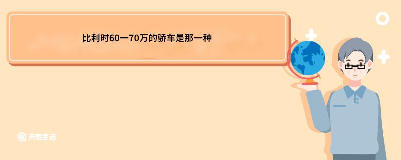 比利时60一70万的骄车是那一种