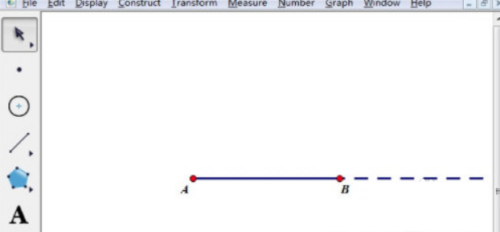 几何画板如何延长线段 几何画板延长线段的方法