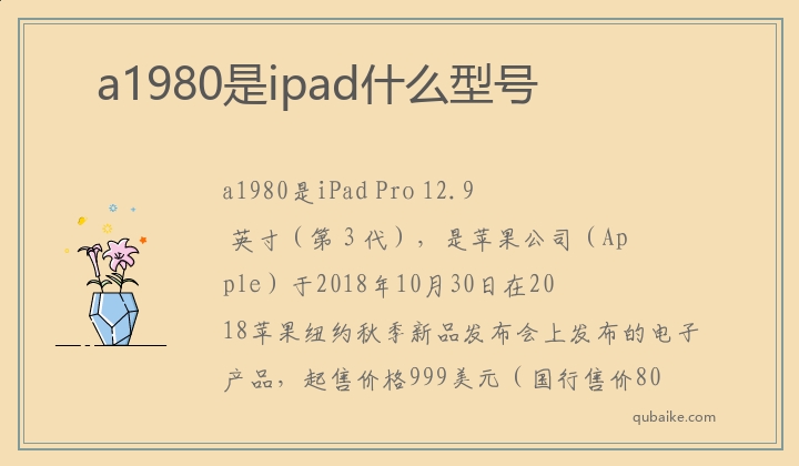 a1980是ipad什么型号