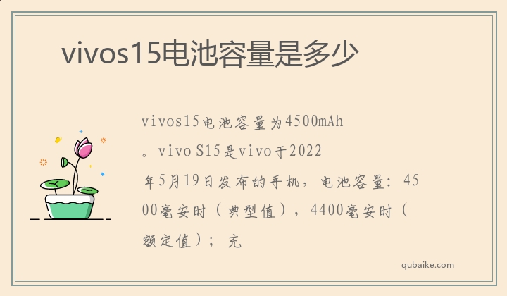 vivos15电池容量是多少