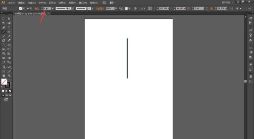 Adobe Illustrator CS6如何更改线段粗细 更改线段粗细的方法