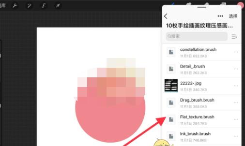 procreate怎么批量导入笔刷?procreate批量导入笔刷方法截图