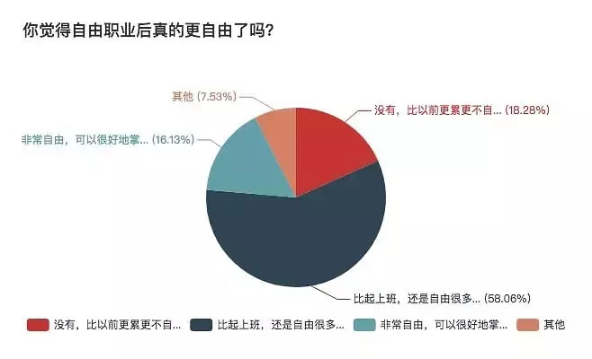 一份详细的报表，揭秘自由职业生存现状