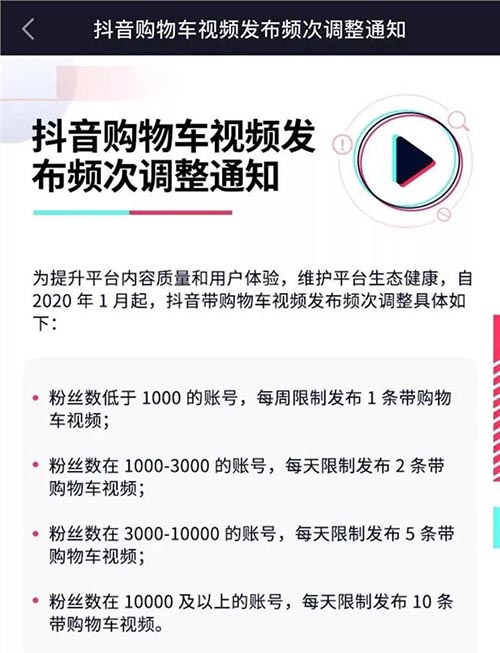 抖音开始对网红带货行为施加严厉限制