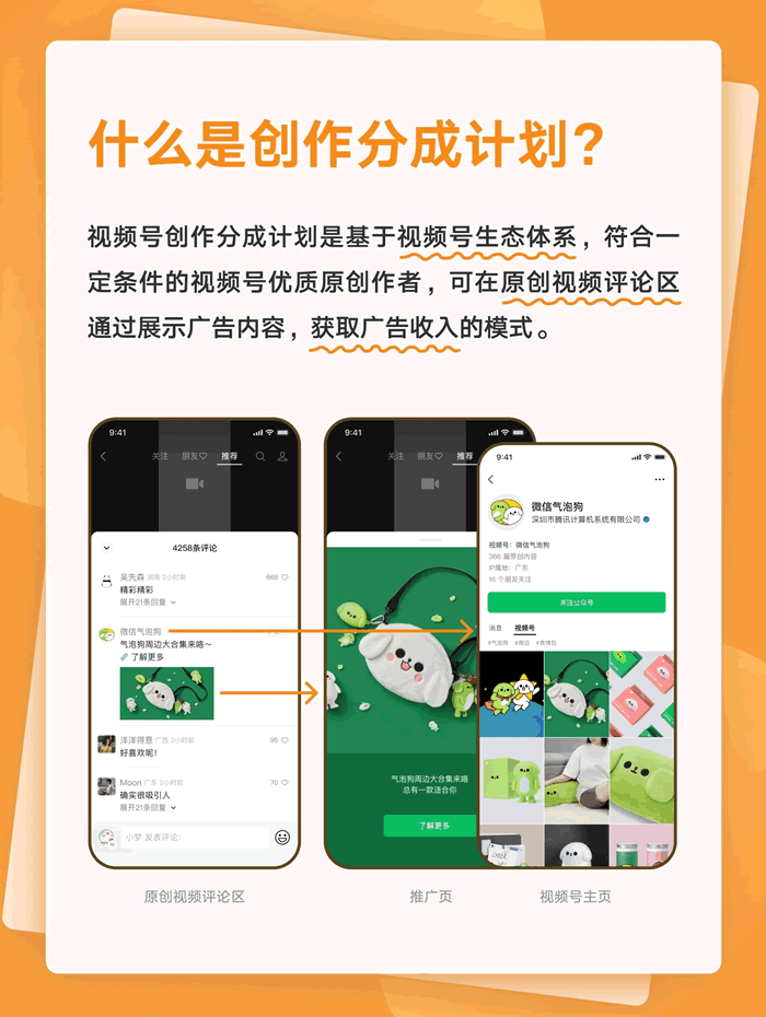 视频号创作分成计划上线