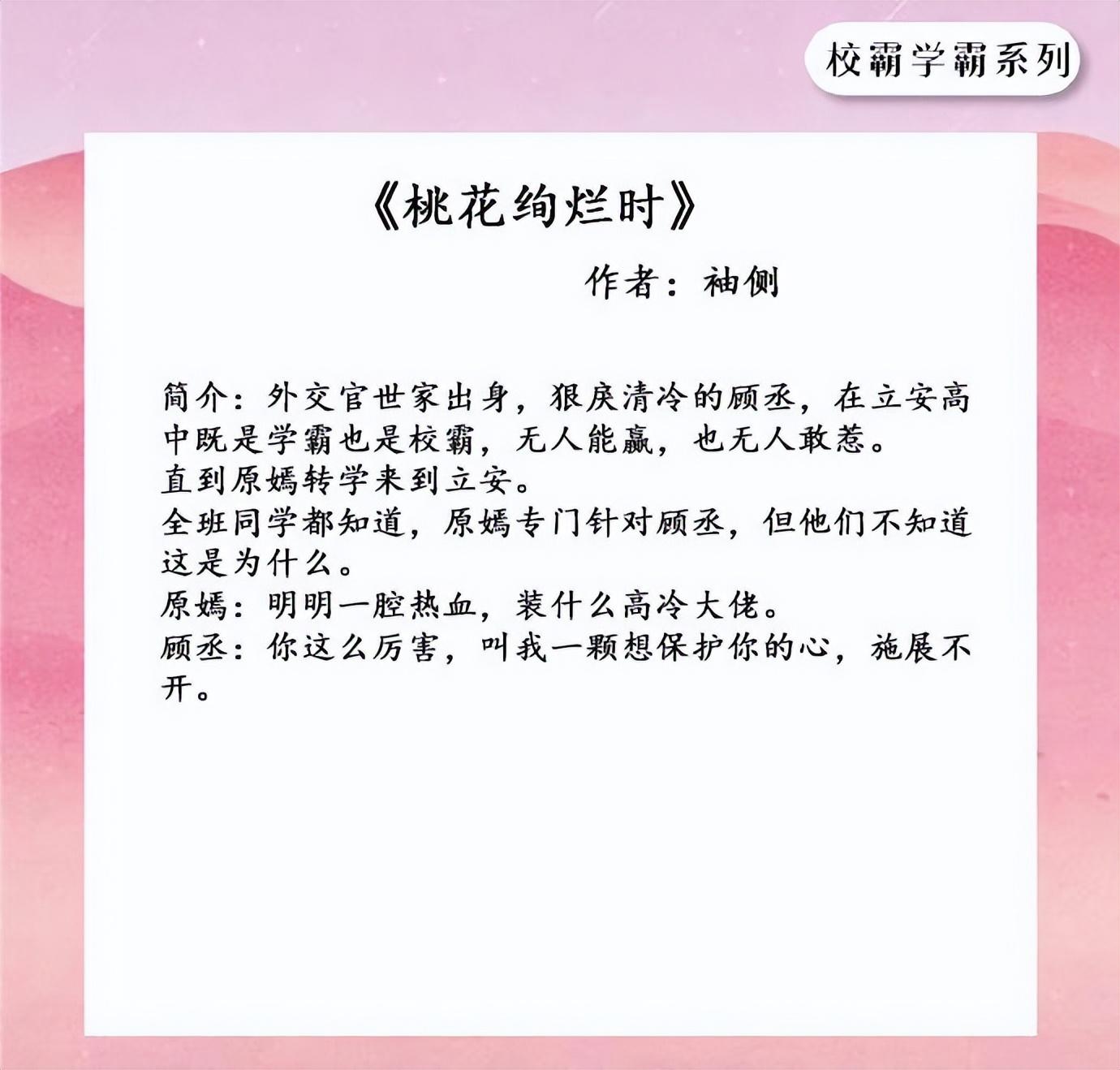 男主校霸很痞很撩的校园小说（五本男主是校霸的言情小说）