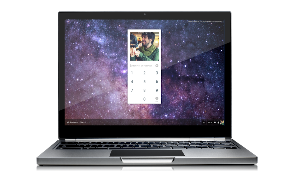 Chrome OS 现可支持简易密码解锁