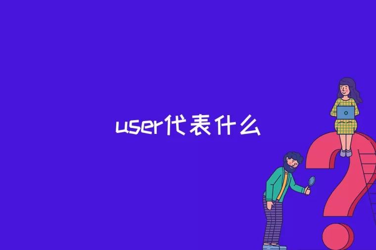 user代表什么