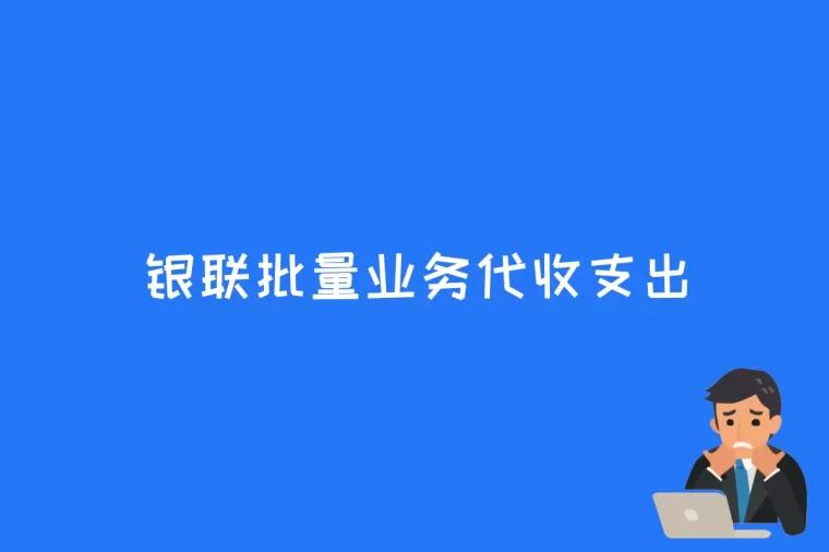 银联批量业务代收支出是什么意思