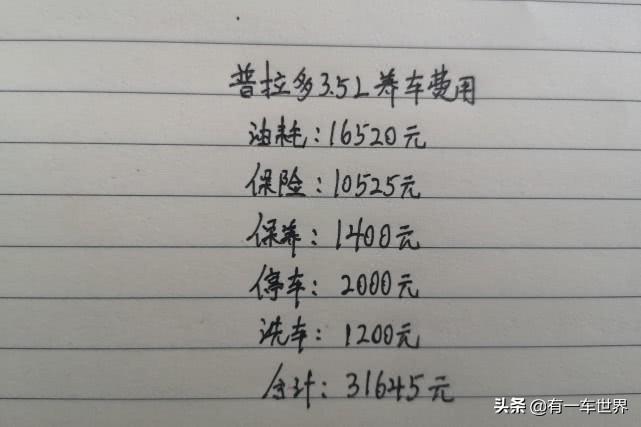 养一辆普拉多3.5L一年最低需要多少钱（养一辆普拉多一年费用）