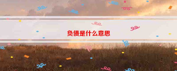 负债是什么意思