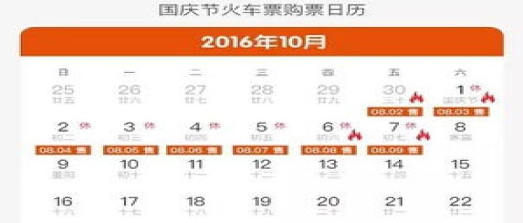 2023年国庆火车票最早什么时候售票