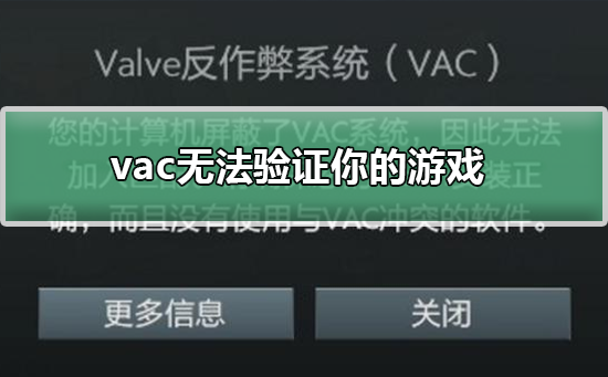 vac无法验证你的游戏