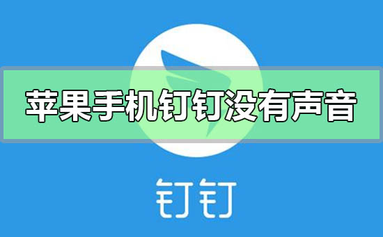 苹果手机钉钉没有声音怎么设置