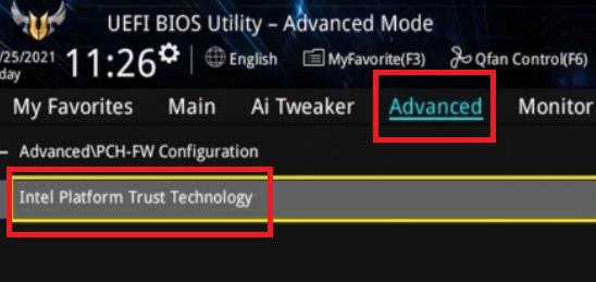 华硕主板安装win11系统bios设置教程