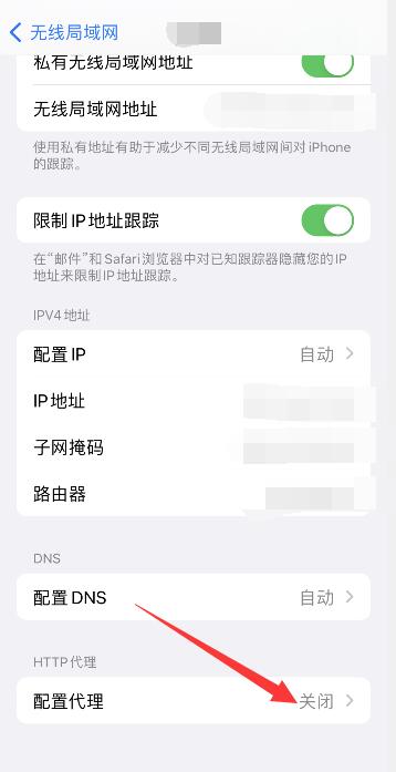 苹果手机怎么关闭网络代理