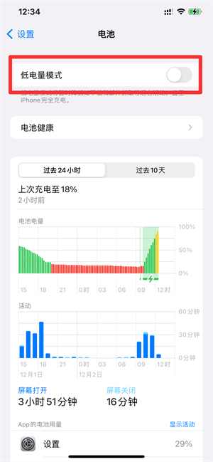 苹果12自动调节关了还会变暗