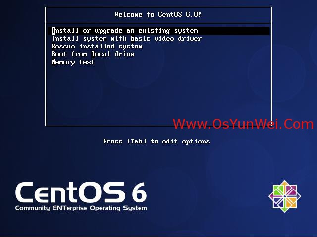 CentOS 6.8 服务器系统安装配置图解教程