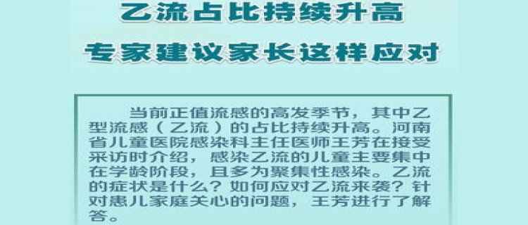 乙流占比持续升高，家长应如何应对